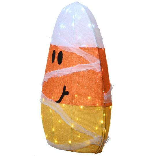28" Pre-Lit Candy Corn Mummy
